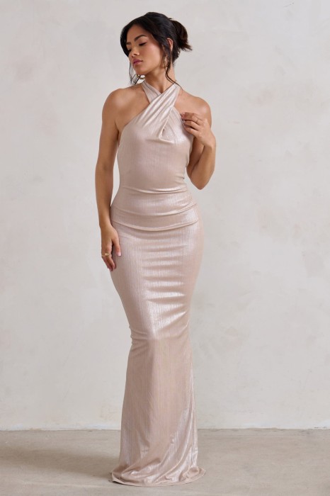 Satynowa sukienka maxi (34)