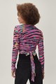 Wzorzysty kopertowy top (40)
