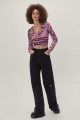 Wzorzysty kopertowy top (40)