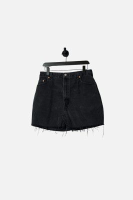 Szara spódnica jeansowa mini (L)
