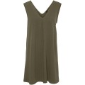 Trapezowa sukienka khaki (L)