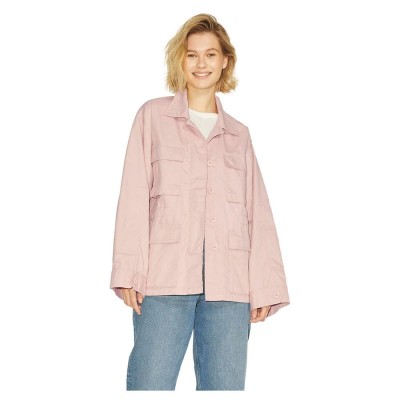 Różowa kurtka cienka oversize (L)
