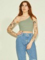 Jack & Jones Women_s Crop Top Khaki.jpg