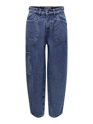 Niebieskie proste jeansy 7/8 (27/32)