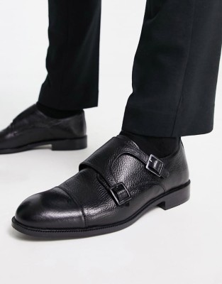 Czarne skórzane półbuty (40)