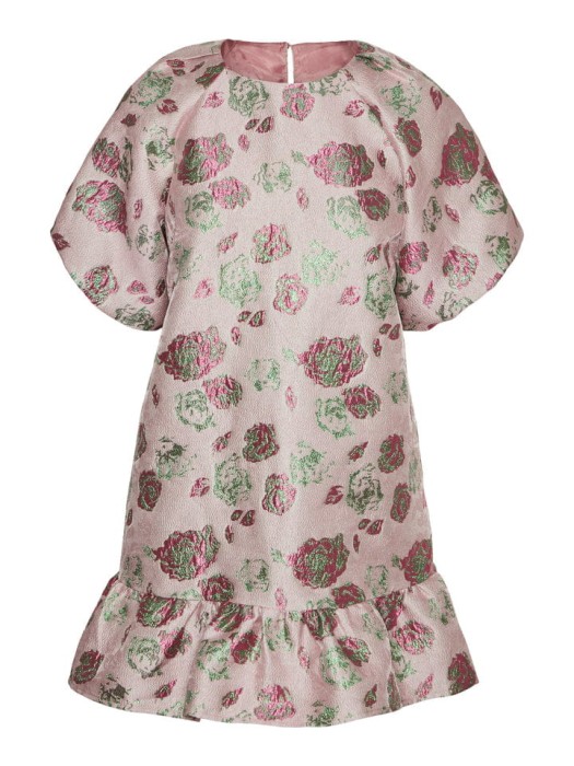 Fioletowa sukienka brokatowy wzór (S)