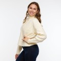 Ecru sweter guziki (M)