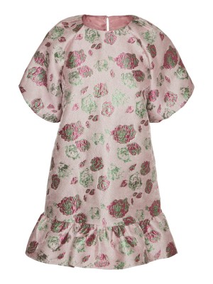 Fioletowa sukienka brokatowy wzór (XS)