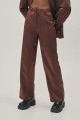 Brązowe proste spodnie zamek (24)