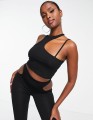 Czarny top off shoulder (32)