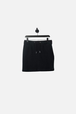 Czarna jeansowa spódnica mini (M)
