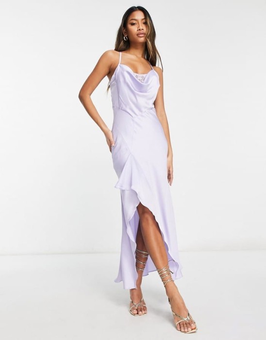 Liliowa asymetryczna sukienka (34)