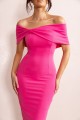Ołówkowa różowa sukienka midi (36)