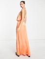Satynowa sukienka maxi (36)