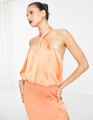 Satynowa sukienka maxi (36)