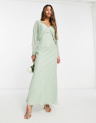 Pistacjowa sukienka maxi (32)