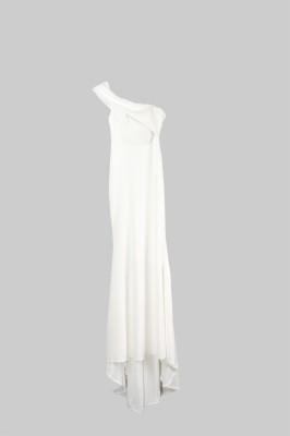 Śmietankowa maxi suknia one shoulder (34)