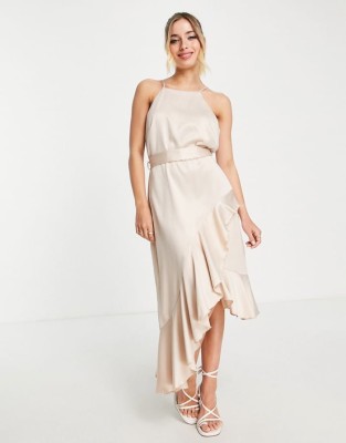 Asymetryczna sukienka pasek (40)