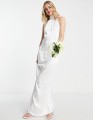 Satynowa sukienka maxi (38)