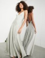 Satynowa sukienka maxi (36)