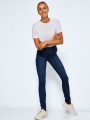 Granatowe jeansy rurki (25)