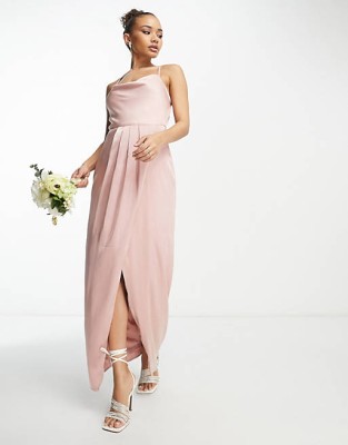 Satynowa maxi sukienka ramiączka (36)