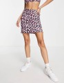 Różowa spódnica animal print (36)