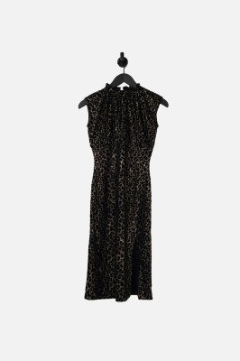 Wzorzysta sukienka midi (XS)