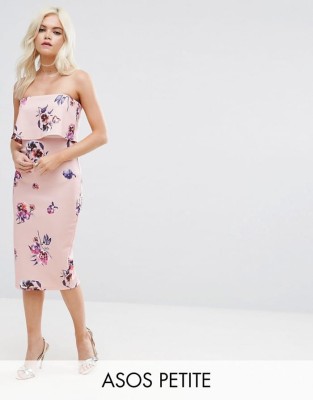Różowa sukienka midi floral print (34)