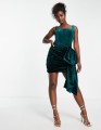 Aksamitna sukienka mini (38)
