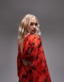Czerwona sukienka cut out (38)