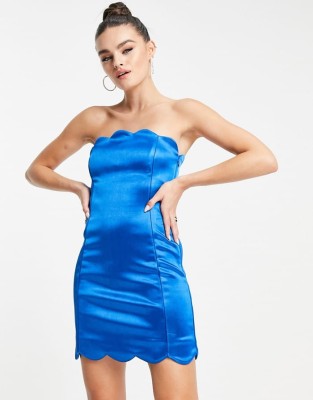 Niebieska sukienka mini (42)