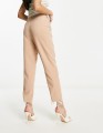 Beżowe spodnie high waist (31)