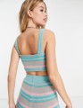 Kolorowy dzianinowy top (38)