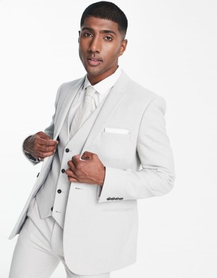 Jasnoszara elegancka marynarka (46)