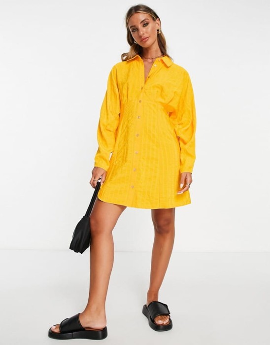 Koszulowa sukienka guziki (32)