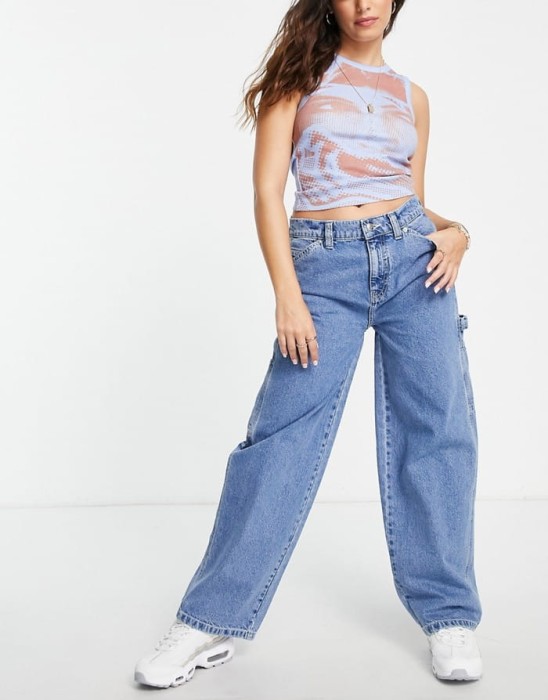 Niebieskie jeansy oversize (32)