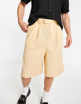 Beżowe szorty zamek (32)