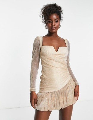 Złota sukienka mieniaca (42)