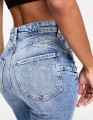 Niebieskie jeansy 7/8 dziury (26)