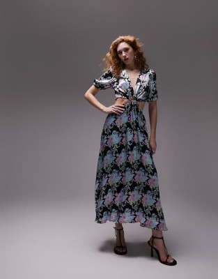 Czarna sukienka kolorowy print (36)