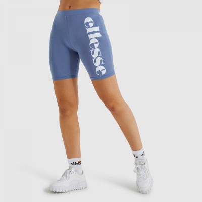 Niebieskie krótkie legginsy logo (40)