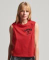 Czerwona koszulka bez rękawów hafty (38)