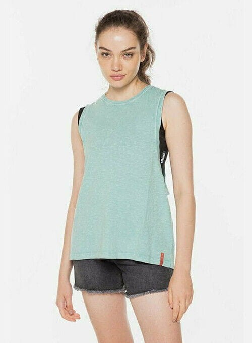 Miętowa luźna koszulka (38)