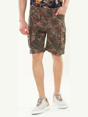 Khaki spodenki cargo wzór (30)