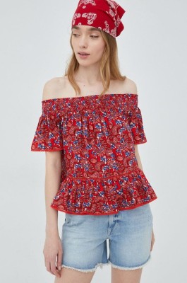 Czerwona bluzka wzór (40)