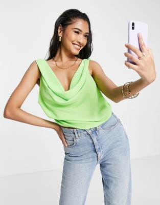 Zielony wiązany top (38)