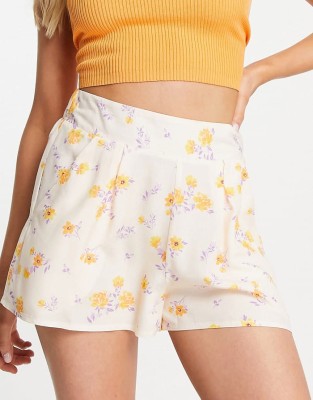 Wzorzyste szorty kieszenie (34)