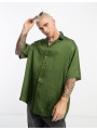 Zielona koszula oversize (S)