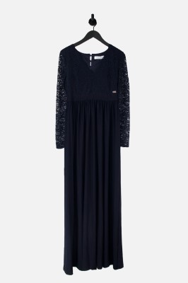 Granatowa sukienka koronka (40)